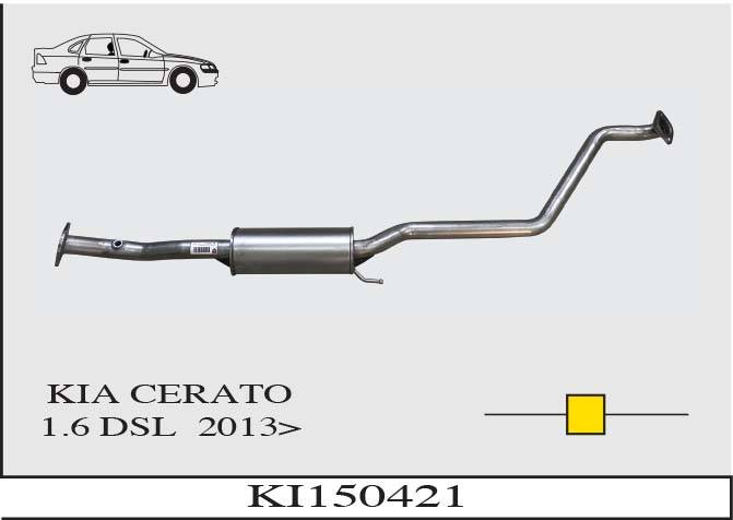 KIA CERATO 1.6-1.8i 2013> Orta Egzoz Susturucu
