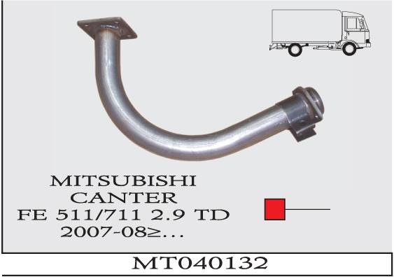 MITSUBISHI CANTER FE 511-FE 711 2007> Ön Egzoz Susturucu