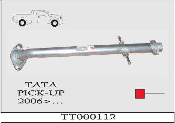 TATA PICK-UP 2006> Ön Ara Boru Egzoz Susturucu