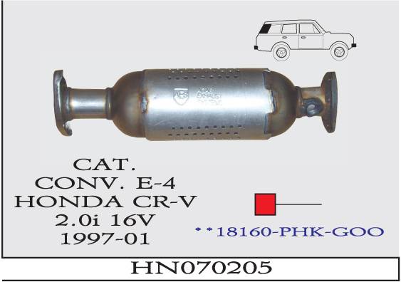 HONDA CR-V 2.0i 16V EURO 4 Katalizör 1997-2001