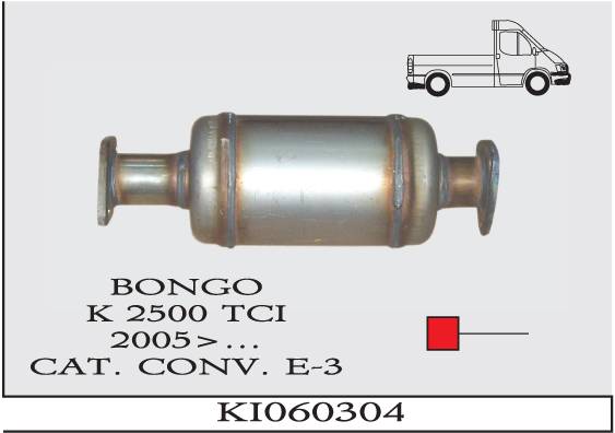 KIA BONGO K 2500 TCI 2005> EURO 3 Katalizör
