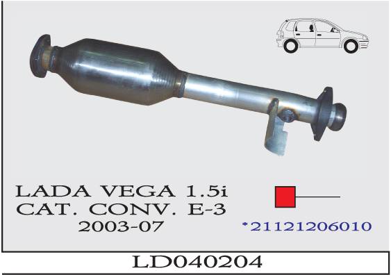 LADA VEGA 1.5i 2003-2007 EURO 3 Katalizör
