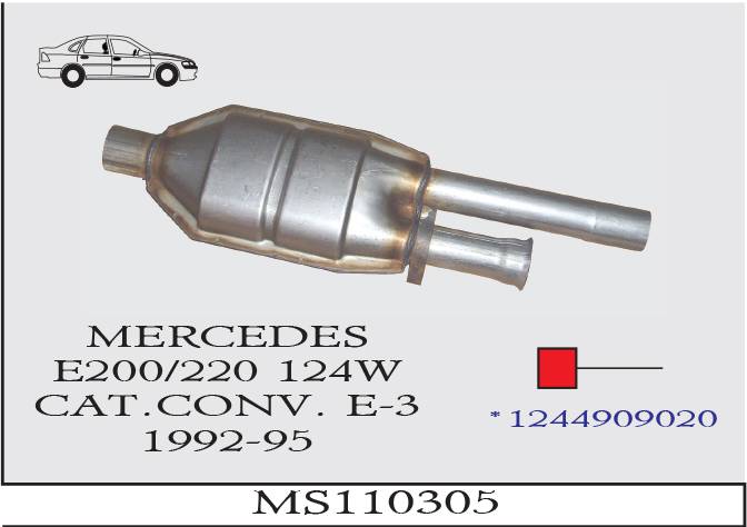 MERCEDES E200/E220 (W124) 1992-1995 EURO 3 Katalizör
