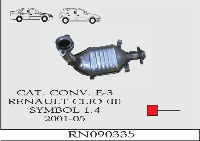 RENAULT CLIO 2 SYMBOL 1.4 EURO 3 Katalizör 2001-2005