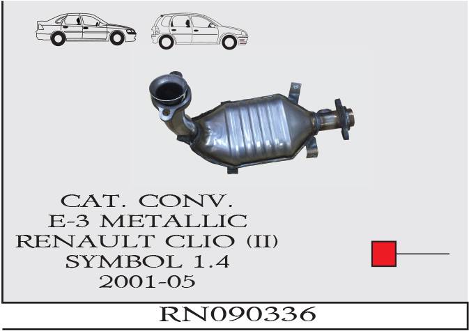 RENAULT CLIO 2 SYMBOL 1.4 EURO 3 Metalik Katalizör