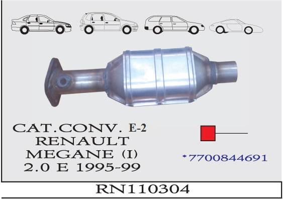 RENAULT MEGANE 1 2.0 E 1995-1999 EURO 2 Katalizör