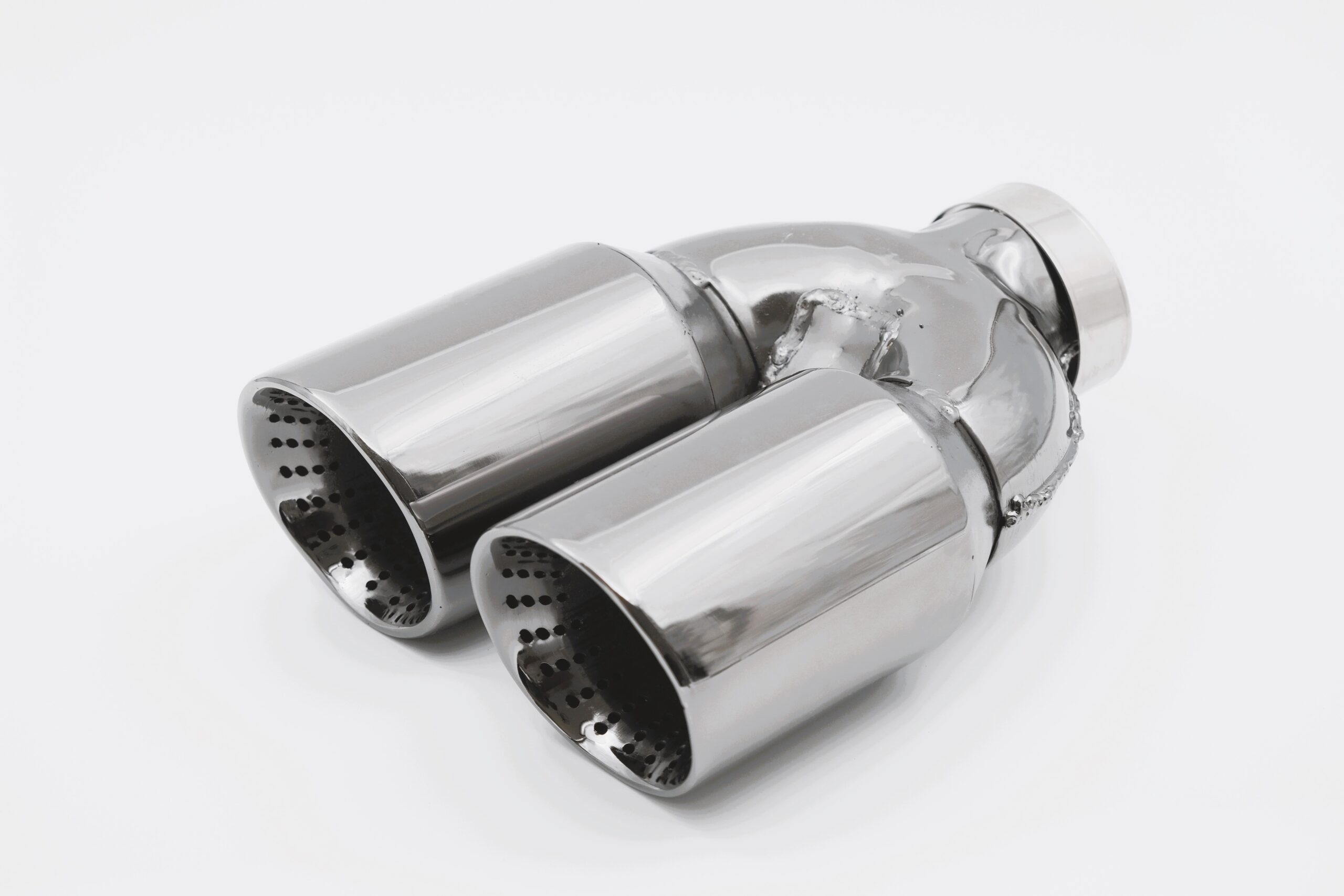 100mm Delikli Model Çiftli Egzoz Ucu