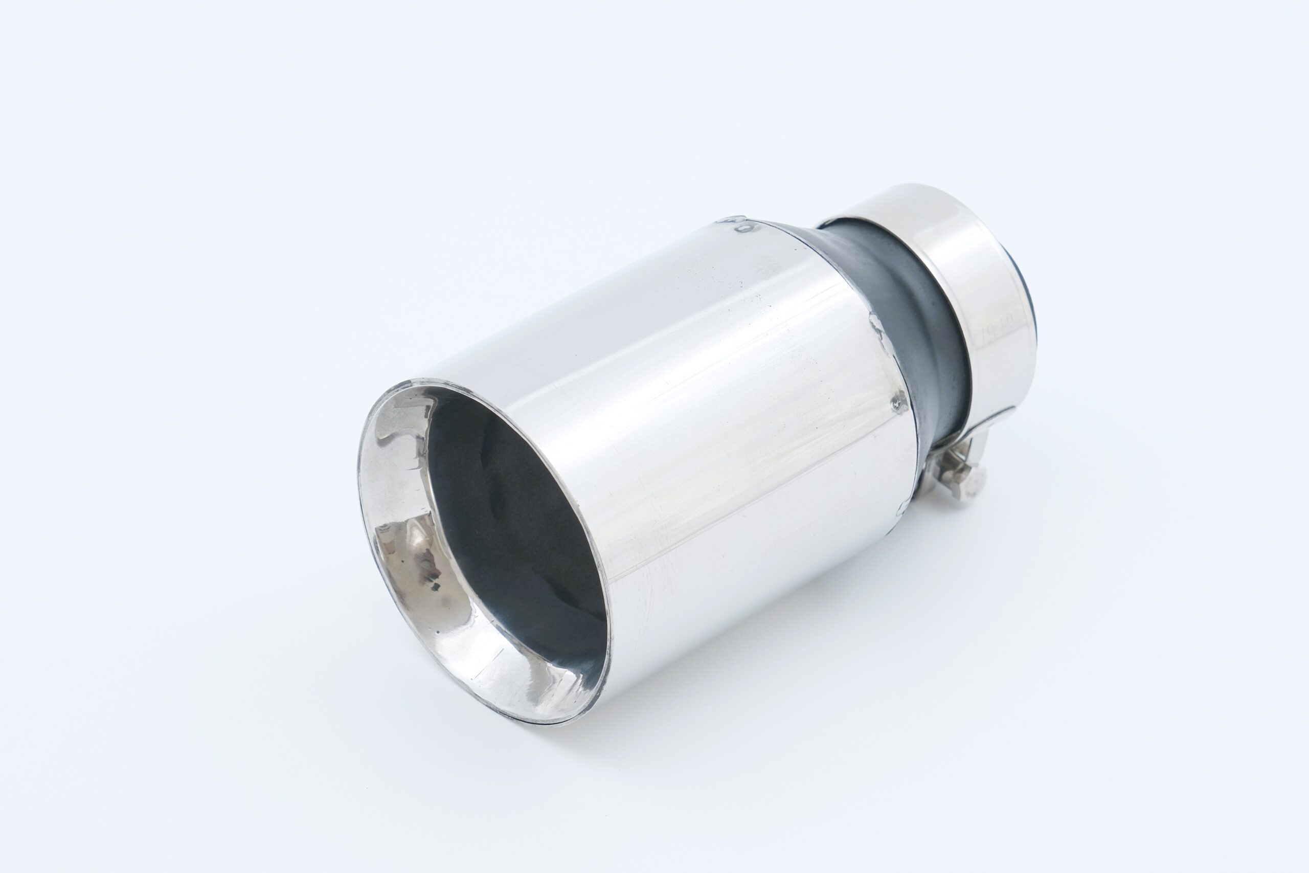 76mm Krom Kelepçeli Paslanmaz Krom Tekli Egzoz Ucu