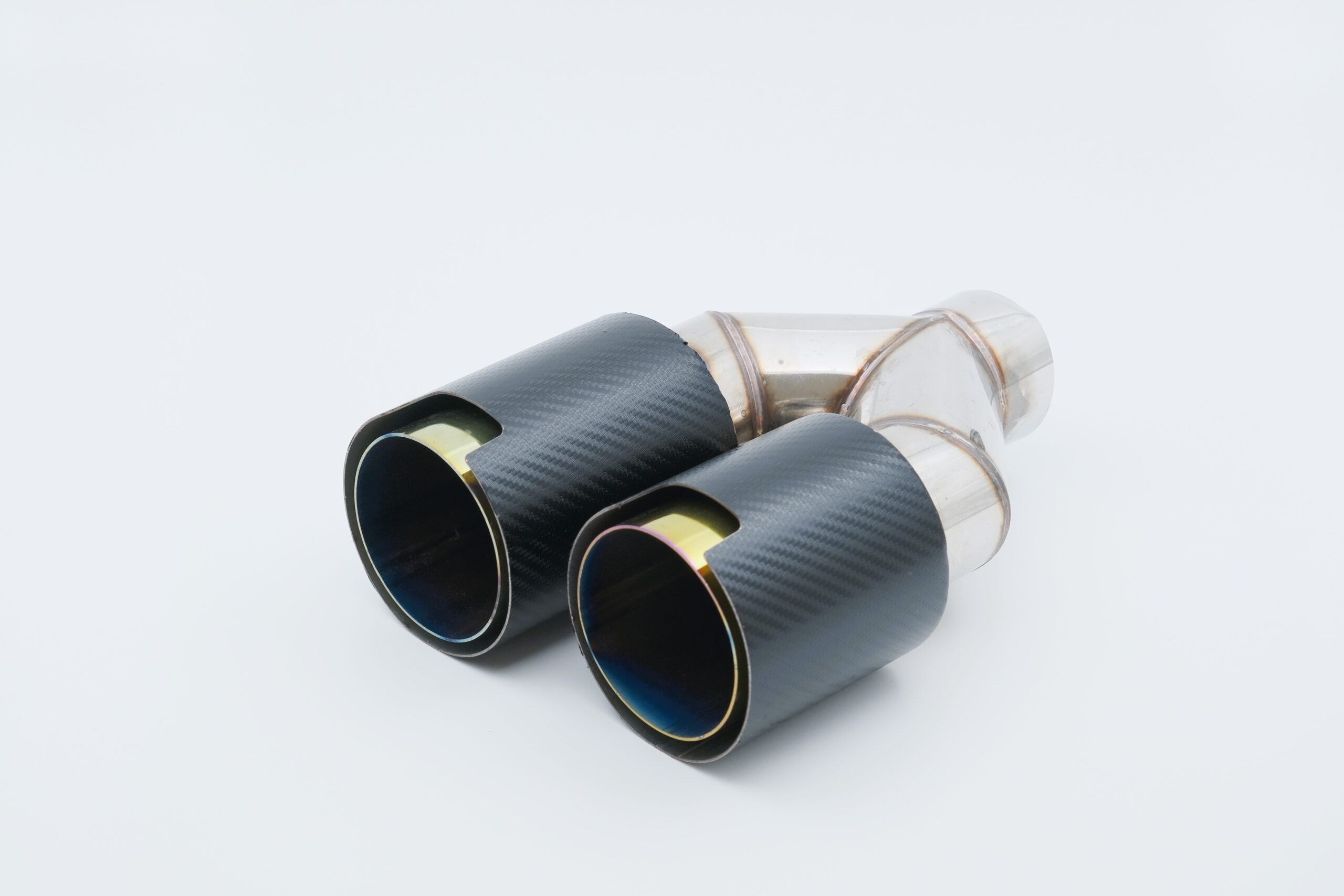 90mm Çift Katman Gold Renk Paslanmaz Krom Çiftli Egzoz Ucu